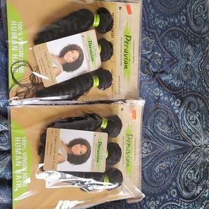 Peruvian 100% Virgin Remi human hair 10 inch